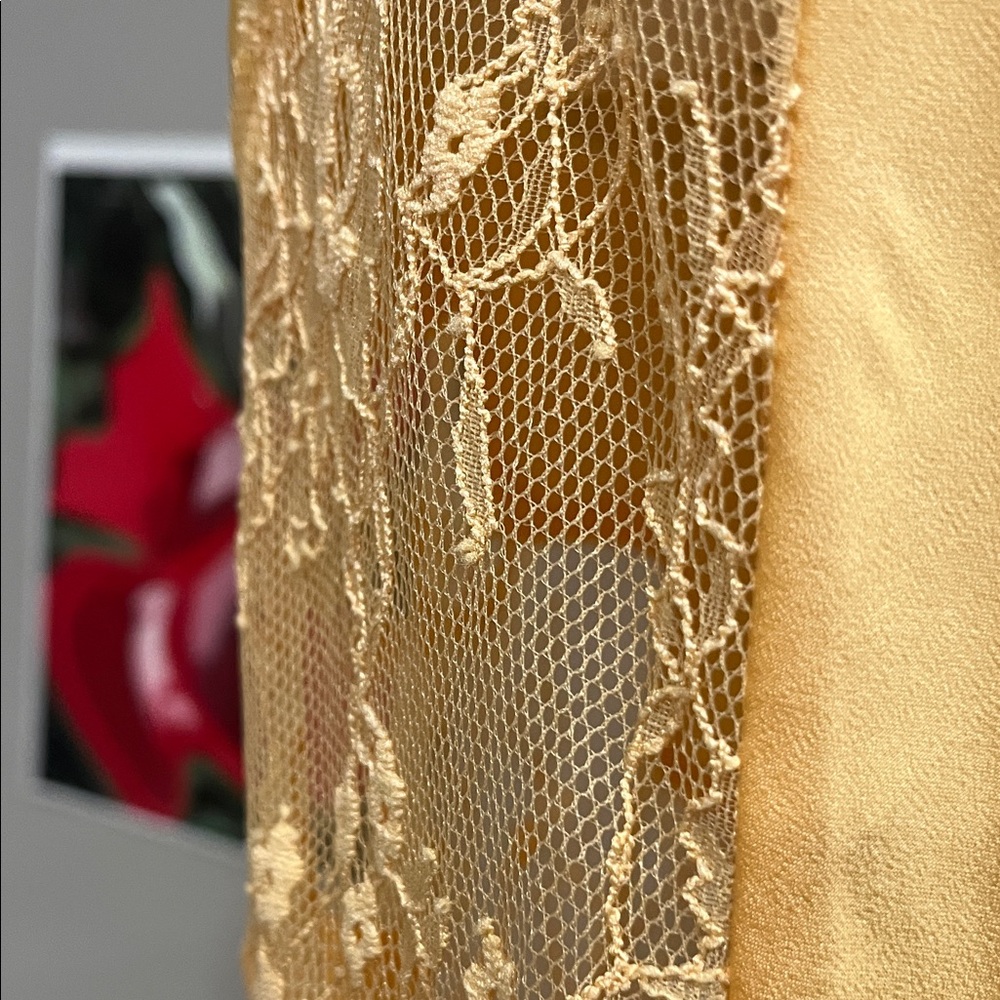 Meshki Sunny Yellow dress with lace NWTS - Picture 5 of 8